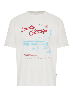 ΑΝΔΡΙΚΟ T-SHIRT ΜΕ ΤΥΠΩΜΑ | Εκρού XL
