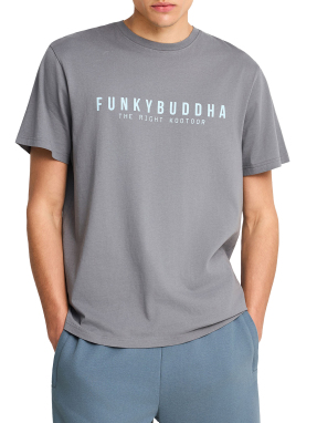 ΑΝΔΡΙΚΟ T-SHIRT ΜΕ ΛΟΓΟΤΥΠΟ | Γκρι XL