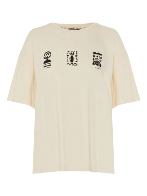 ΓΥΝΑΙΚΕΙΟ T-SHIRT | Εκρού S