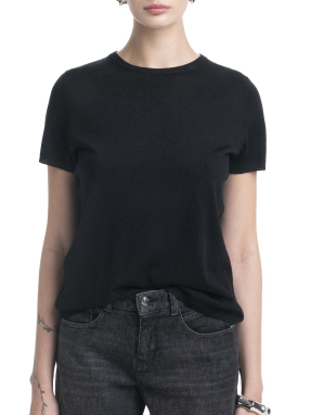 ΓΥΝΑΙΚΕΙΟ T-SHIRT | Μαύρο L