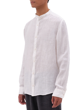 ΑΝΔΡΙΚΟ ΛΙΝΟ ΠΟΥΚΑΜΙΣΟ | Λευκό M