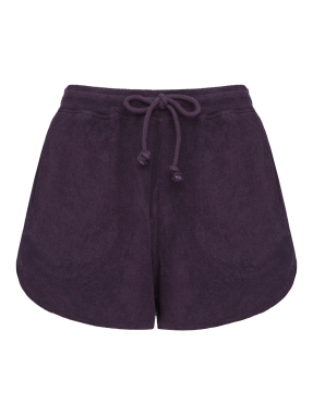ΓΥΝΑΙΚΕΙΟ ΠΕΤΣΕΤΕ SHORTS | Μωβ Σκούρο XS