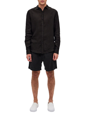 ΑΝΔΡΙΚΟ ΛΙΝΟ ΠΟΥΚΑΜΙΣΟ | Μαύρο L