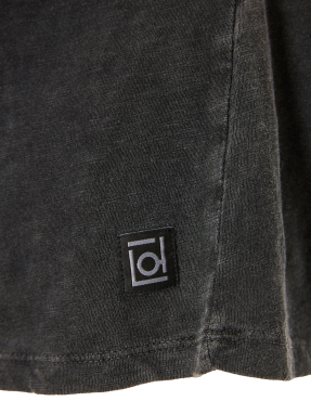 ΓΥΝΑΙΚΕΙΟ T-SHIRT ΜΕ V ΛΑΙΜΟΚΟΨΗ | Γκρι Σκούρο XS