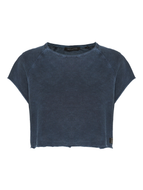 ΓΥΝΑΙΚΕΙΟ CROPPED T-SHIRT | Μπλε Σκούρο XS