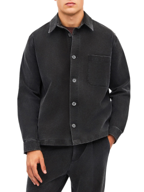 ΑΝΔΡΙΚΟ DENIM JACKET | Γκρι Σκούρο XXL