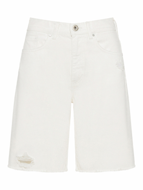 ΓΥΝΑΙΚΕΙΑ DENIM ΒΕΡΜΟΥΔΑ | Λευκό S