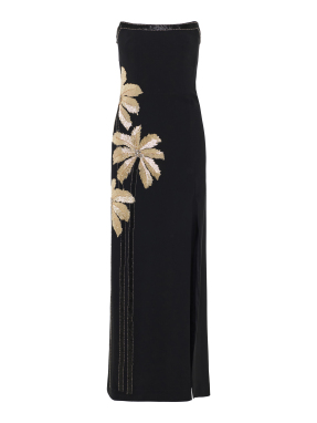 ΜΑΞΙ STRAPLESS ΦΟΡΕΜΑ TERRIN | Μαύρο BLACK FR 36