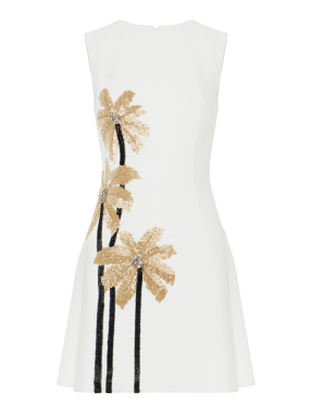 ΜΙΝΙ ΑΜΑΝΙΚΟ ΦΟΡΕΜΑ TAZIA | Εκρού OFF WHITE FR 40
