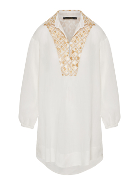 ΓΥΝΑΙΚΕΙΟ TUNIC FLAKES | Λευκό XS