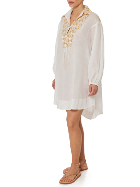 ΓΥΝΑΙΚΕΙΟ TUNIC FLAKES | Λευκό XS