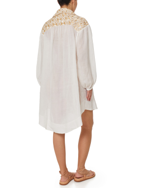 ΓΥΝΑΙΚΕΙΟ TUNIC FLAKES | Λευκό XS