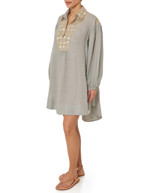 ΓΥΝΑΙΚΕΙΟ TUNIC FLAKES | Γκρι XS