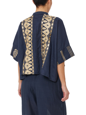 ΓΥΝΑΙΚΕΙΟ ΠΟΥΚΑΜΙΣΟ PAPYRUS CROPPED | Μπλε XS