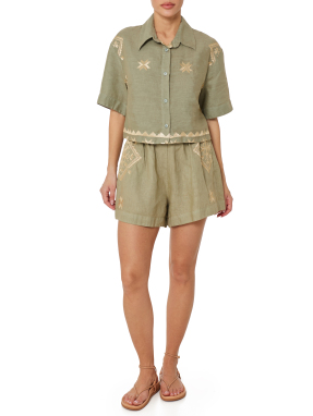 ΓΥΝΑΙΚΕΙΟ ΠΟΥΚΑΜΙΣΟ CROPPED LEFKADA | Λαδί XS