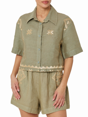 ΓΥΝΑΙΚΕΙΟ ΠΟΥΚΑΜΙΣΟ CROPPED LEFKADA | Λαδί XS