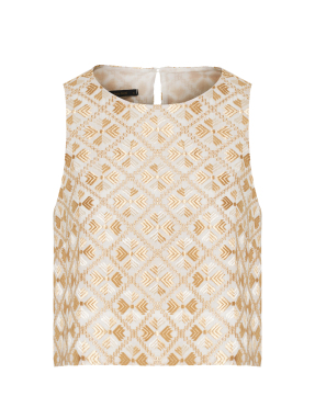 ΓΥΝΑΙΚΕΙΟ ΤΟΠ FLAKES | Χρυσό S