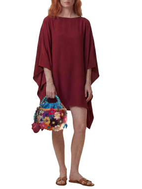 ΓΥΝΑΙΚΕΙΑ ΨΑΘΙΝΗ ΤΣΑΝΤΑ ΧΕΙΡΟΣ FLORAL WICKER | Μπλε 0