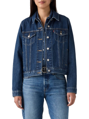 ΓΥΝΑΙΚΕΙΟ DENIM TRUCKER JACKET | Μπλε Σκούρο S
