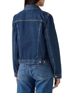 ΓΥΝΑΙΚΕΙΟ DENIM TRUCKER JACKET | Μπλε Σκούρο S