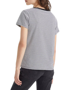 ΓΥΝΑΙΚΕΙΟ T-SHIRT THE PERFECT V-NECK | Ριγέ  S