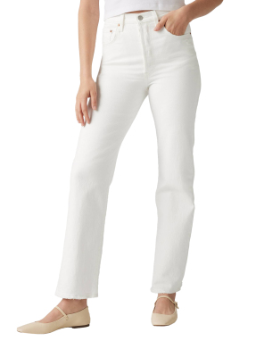 ΓΥΝΑΙΚΕΙΟ DENIM ΠΑΝΤΕΛΟΝΙ RIBCAGE | Εκρού 28/29