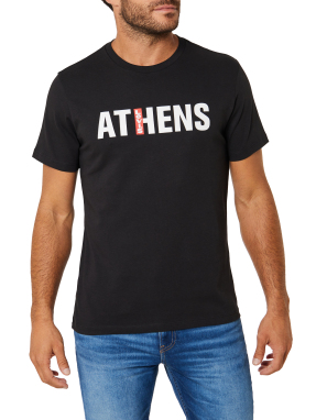 ΑΝΔΡΙΚΟ T-SHIRT ATHENS | Μαύρο M