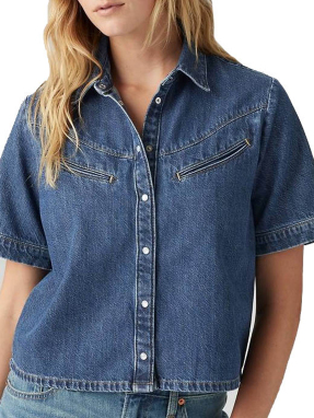 ΓΥΝΑΙΚΕΙΟ ΚΟΝΤΟΜΑΝΙΚΟ ΠΟΥΚΑΜΙΣΟ | Μπλε Σκούρο XS