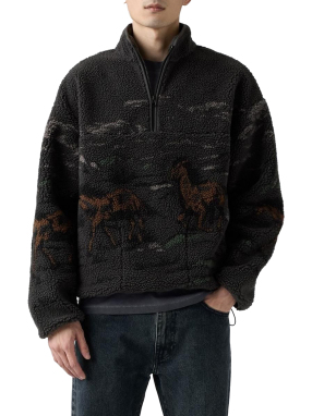 ΑΝΔΡΙΚΟ FLEECE ΦΟΥΤΕΡ IDYLLWILD | Μαύρο XL