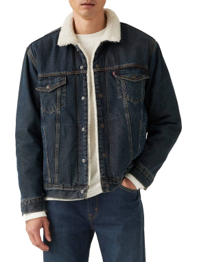 ΑΝΔΡΙΚΟ DENIM JACKET SHERPA | Μπλε Σκούρο M