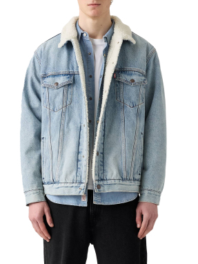 ΑΝΔΡΙΚΟ DENIM JACKET SHERPA | Γαλάζιο S