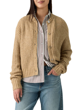 ΓΥΝΑΙΚΕΙΑ ΠΛΕΚΤΗ ΖΑΚΕΤΑ LUNA | Μπεζ S