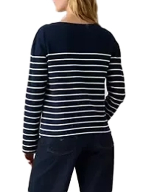 ΓΥΝΑΙΚΕΙΑ ΜΑΚΡΥΜΑΝΙΚΗ ΜΠΛΟΥΖΑ MARIN | Μπλε Σκούρο S