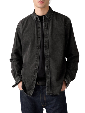 ΑΝΔΡΙΚΟ DENIM ΠΟΥΚΑΜΙΣΟ AUTHENTIC | Γκρι Σκούρο S