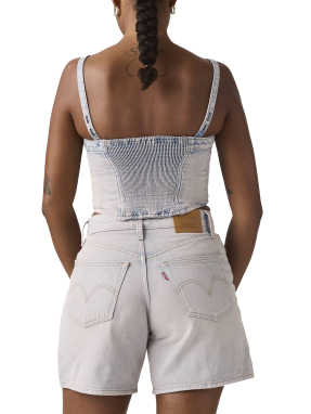 ΓΥΝΑΙΚΕΙΟ DENIM ΤΟΠ | Γαλάζιο S