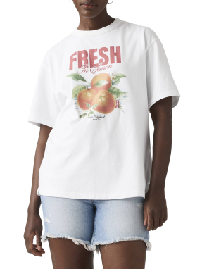 ΓΥΝΑΙΚΕΙΟ T-SHIRT ΜΕ ΤΥΠΩΜΑ | Λευκό XS