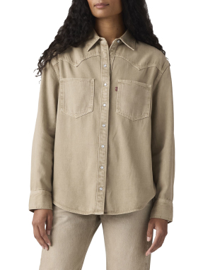 ΓΥΝΑΙΚΕΙΟ ΠΟΥΚΑΜΙΣΟ TEODORA | Καφέ Ανοιχτό XS