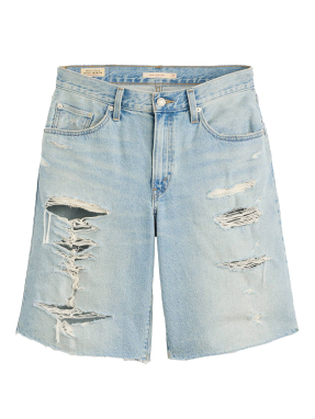 ΓΥΝΑΙΚΕΙΟ DENIM BAGGY DAD ΣΟΡΤΣ | Γαλάζιο 25