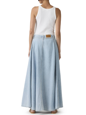 ΜΑΞΙ DENIM ΦΟΥΣΤΑ | Γαλάζιο 25