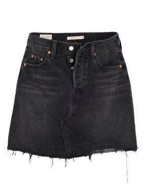 ΜΙΝΙ DENIM ΦΟΥΣΤΑ DECONSTRUCTED | Μαύρο 28