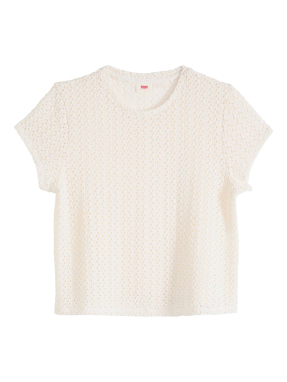 ΓΥΝΑΙΚΕΙΟ T-SHIRT FIONA FLOWER LACE | Εκρού XS
