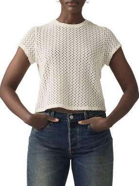ΓΥΝΑΙΚΕΙΟ T-SHIRT FIONA FLOWER LACE | Εκρού XS