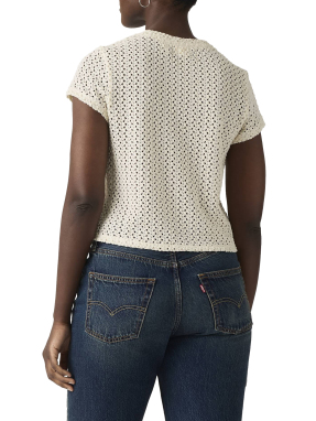 ΓΥΝΑΙΚΕΙΟ T-SHIRT FIONA FLOWER LACE | Εκρού XS
