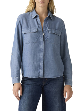 ΓΥΝΑΙΚΕΙΟ DENIM ΠΟΥΚΑΜΙΣΟ | Γαλάζιο M