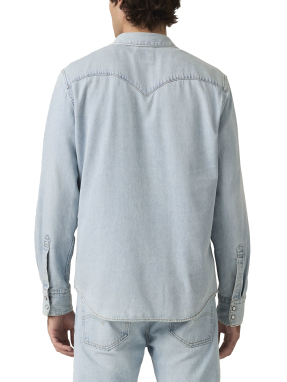 ΑΝΔΡΙΚΟ DENIM ΠΟΥΚΑΜΙΣΟ | Γαλάζιο XL