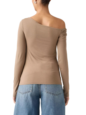 ΓΥΝΑΙΚΕΙΑ OFF SHOULDER ΜΠΛΟΥΖΑ | Μπεζ S