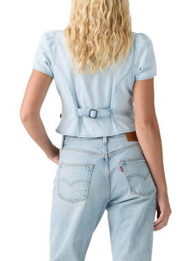 ΓΥΝΑΙΚΕΙΟ DENIM ΤΟΠ | Γαλάζιο S