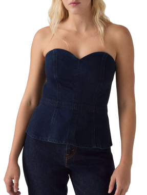 ΓΥΝΑΙΚΕΙΟ DENIM ΤΟΠ | Μπλε Σκούρο M