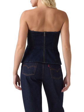ΓΥΝΑΙΚΕΙΟ DENIM ΤΟΠ | Μπλε Σκούρο M