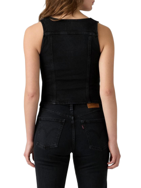 ΓΥΝΑΙΚΕΙΟ DENIM ΓΙΛΕΚΟ | Μαύρο XS